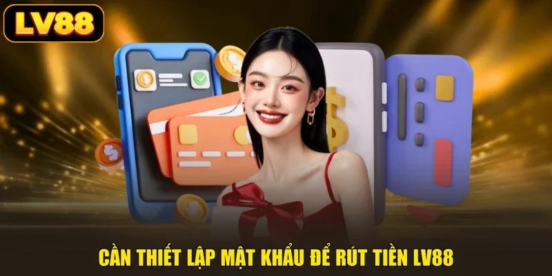 Cần thiết lập mật khẩu để rút tiền LV88