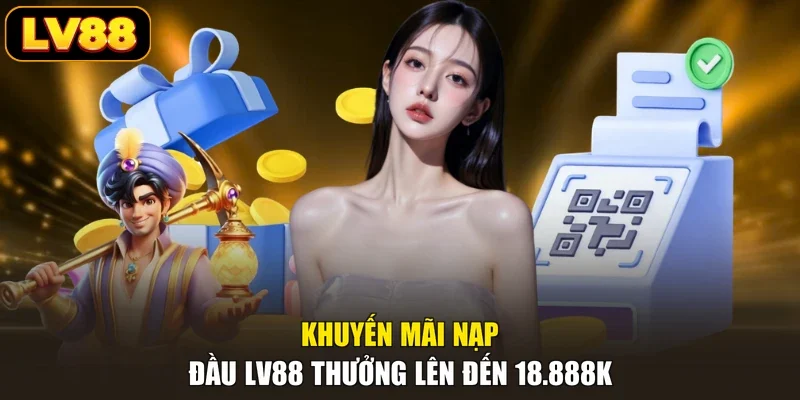 Khuyến mãi nạp đầu LV88 thưởng lên đến 18.888K