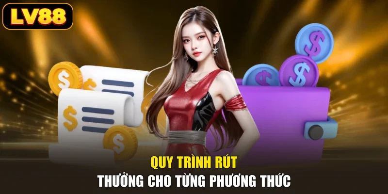 Quy trình rút thưởng cho từng phương thức
